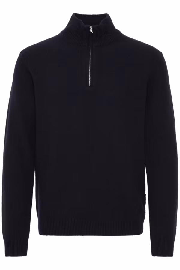 Casual Friday - CFKARL halfzip lambswool knit (Pewter)
