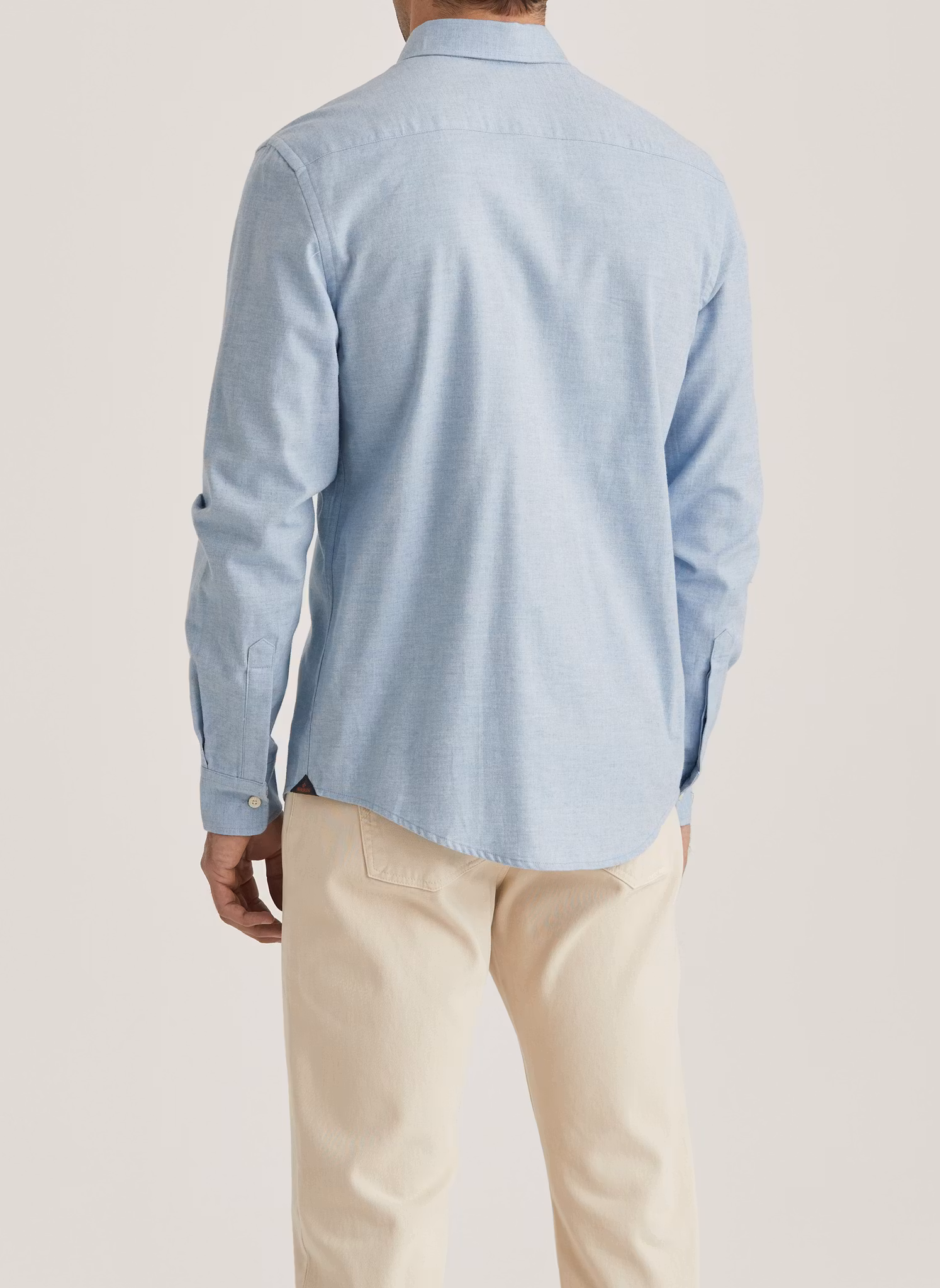 Morris - Watts Flannel Shirt-Slim Fit (Light Blue)