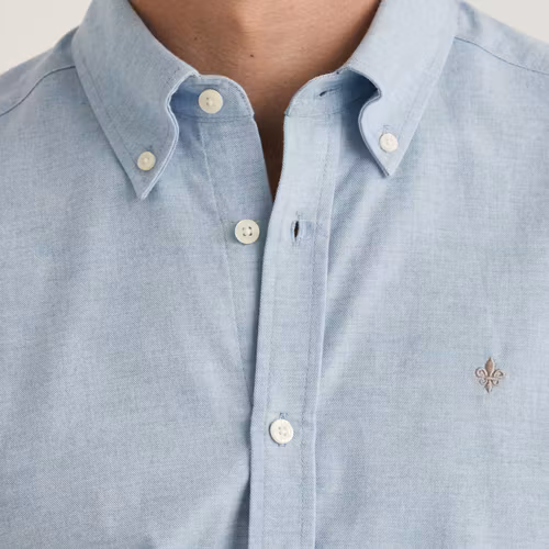 Morris - Watts Flannel Shirt-Slim Fit (Light Blue)