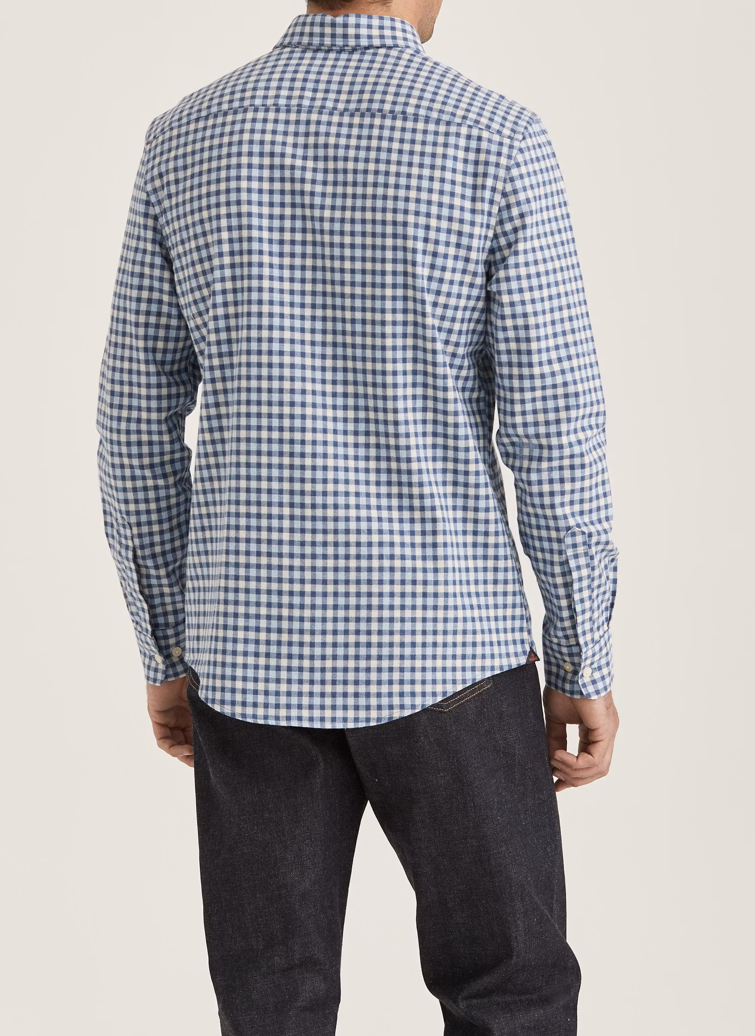 Morris - Watts Flannel Check Shirt-Slim Fit (Blue)