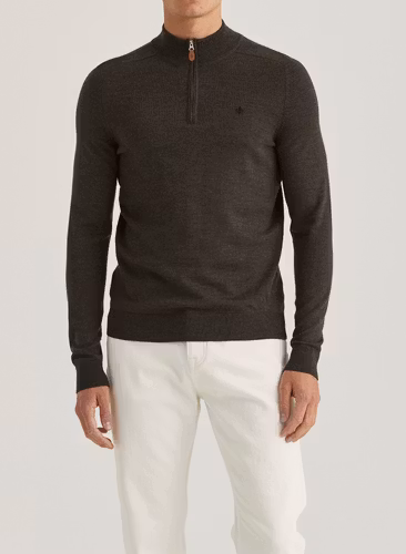 Morris - Merino John Zip (Brown)