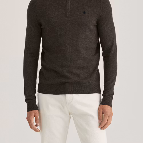 Morris - Merino John Zip (Brown)