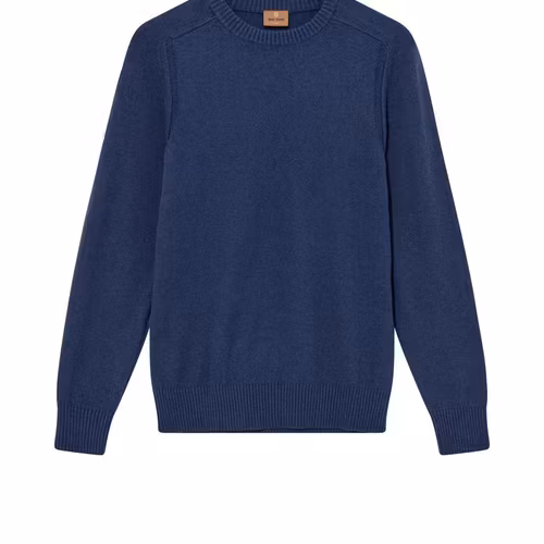 Mos Mosh Gallery - MMGJake Crew Neck Knit (Indigo Blue)