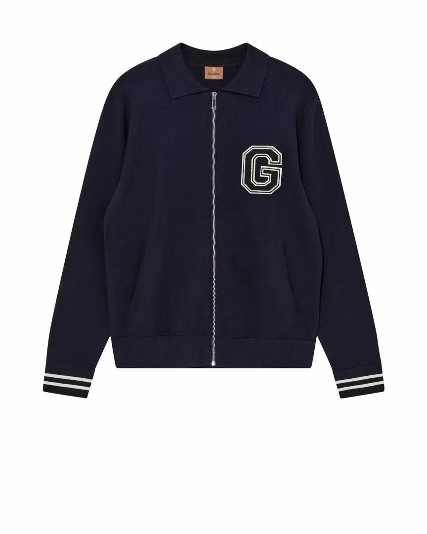 Mos Mosh Gallery - MMGBalm College Cardigan Knit (Salute Navy)