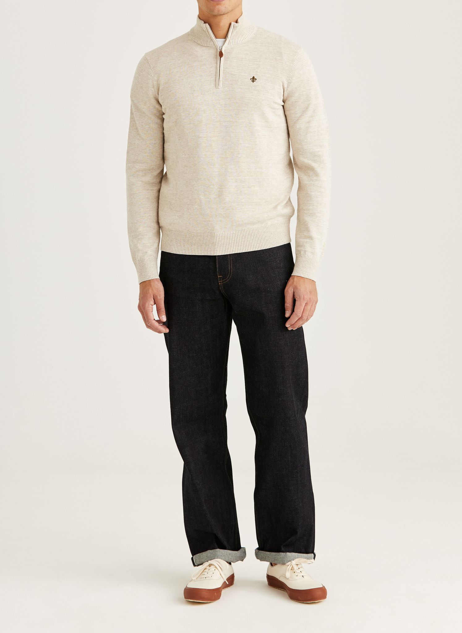 Morris - Randall Half Zip (Khaki)