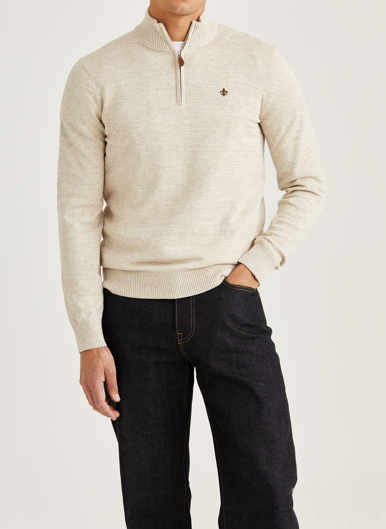 Morris - Randall Half Zip (Khaki)