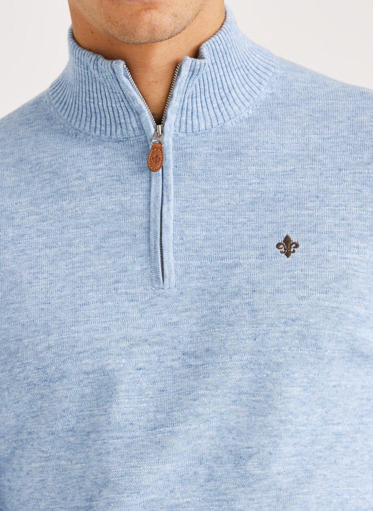 Morris - Randall Half Zip (Light Blue)