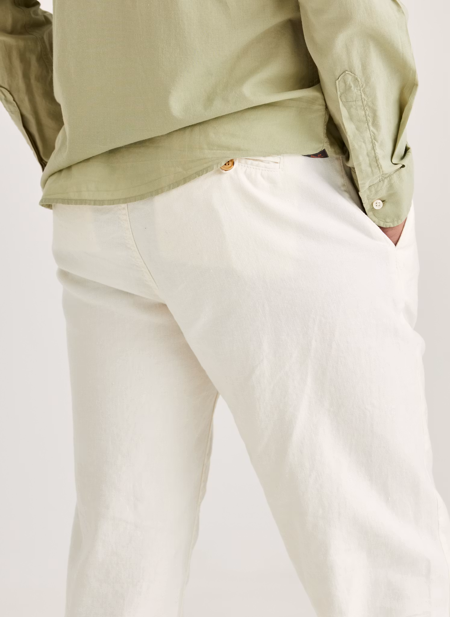 Morris - Fenix Linen Trousers (Offwhite 02)