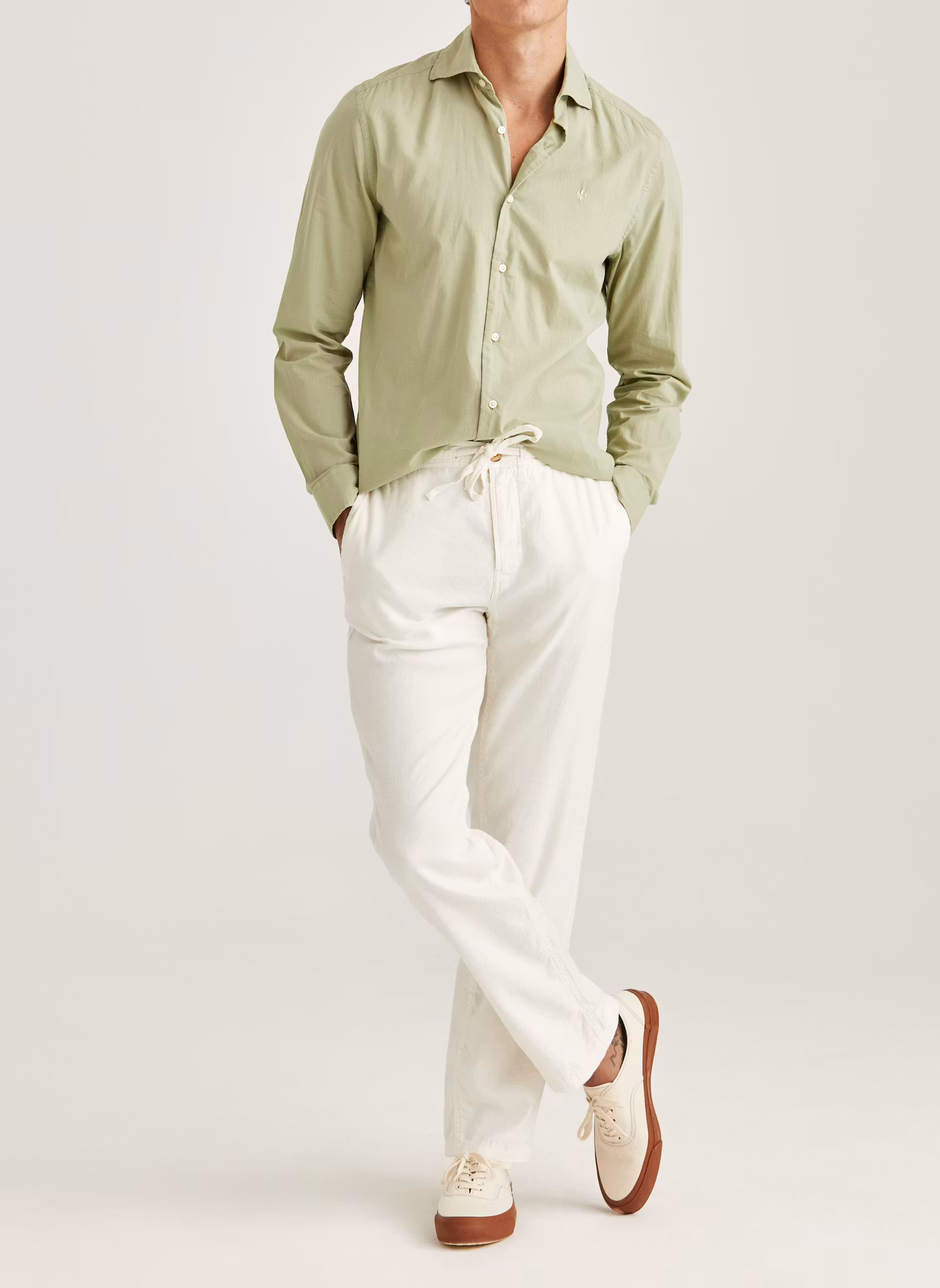 Morris - Fenix Linen Trousers (Offwhite 02)
