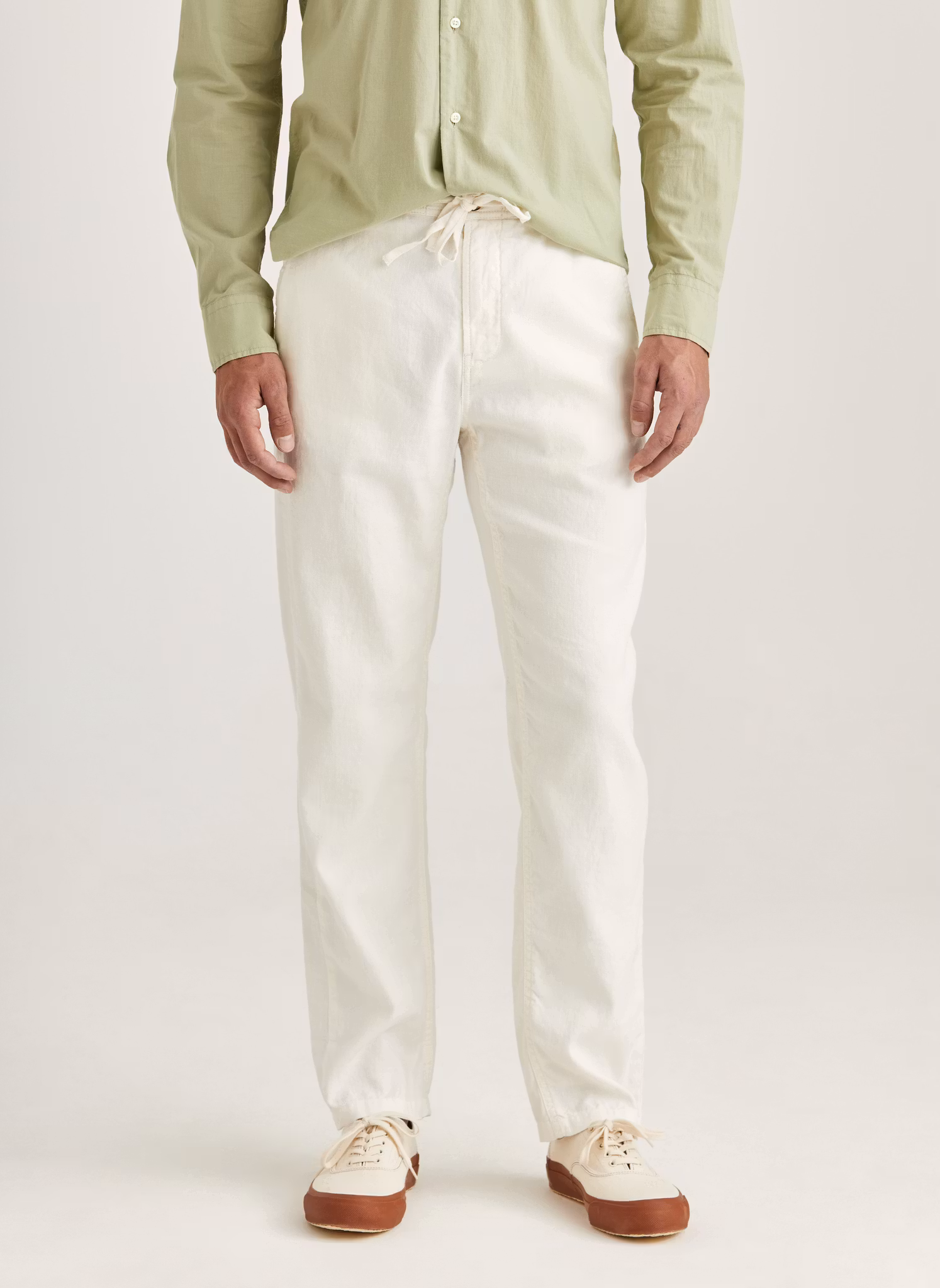 Morris - Fenix Linen Trousers (Offwhite 02)
