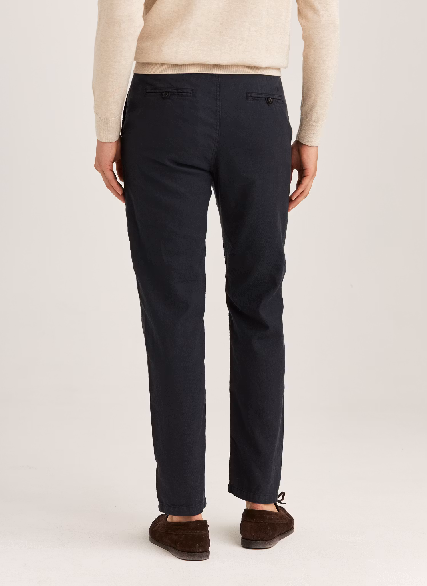 Morris - Fenix Linen Trousers (Blue)