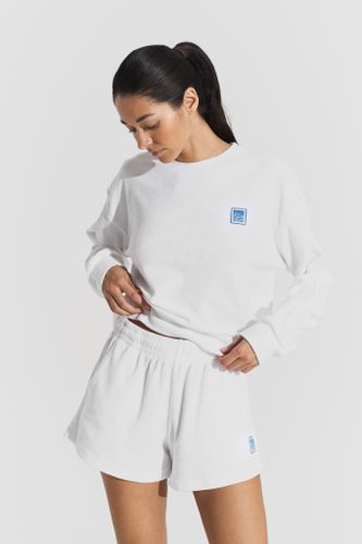 Seaquelle - Terry Letter Sweatshirt (Crisp White)