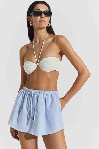 Seaquelle - Seaside Oxford Mini Skirt (Oxford Blue)