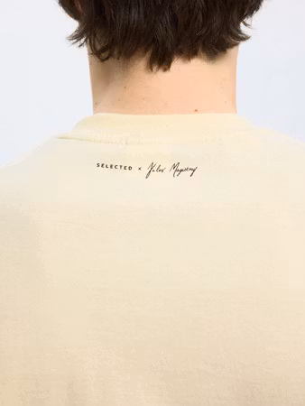 Selected Homme - SLHRELAXKAI PRINT KEYS SS O-NECK TEE (White)