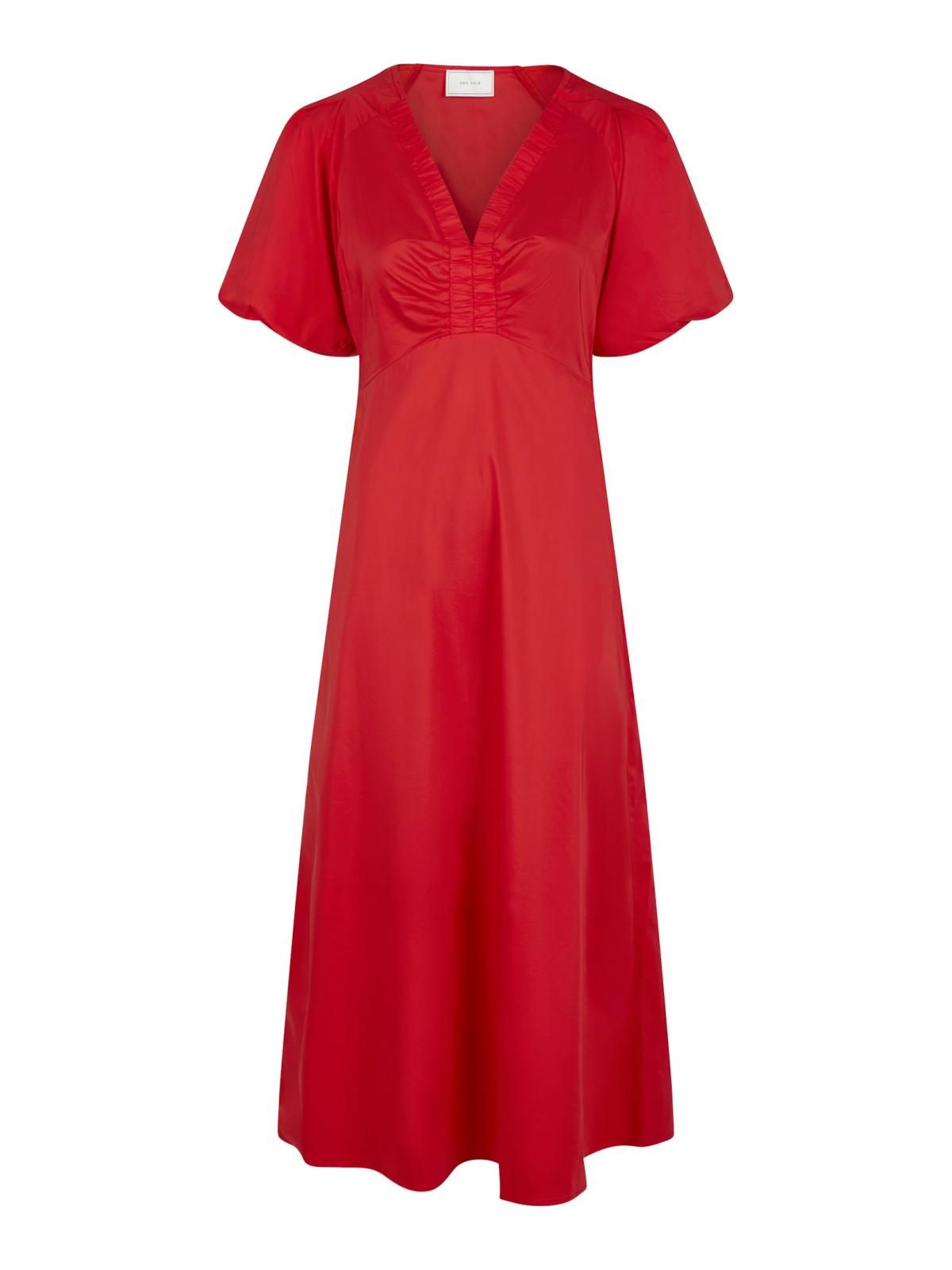 Neo Noir - Illana Poplin Dress (Red)