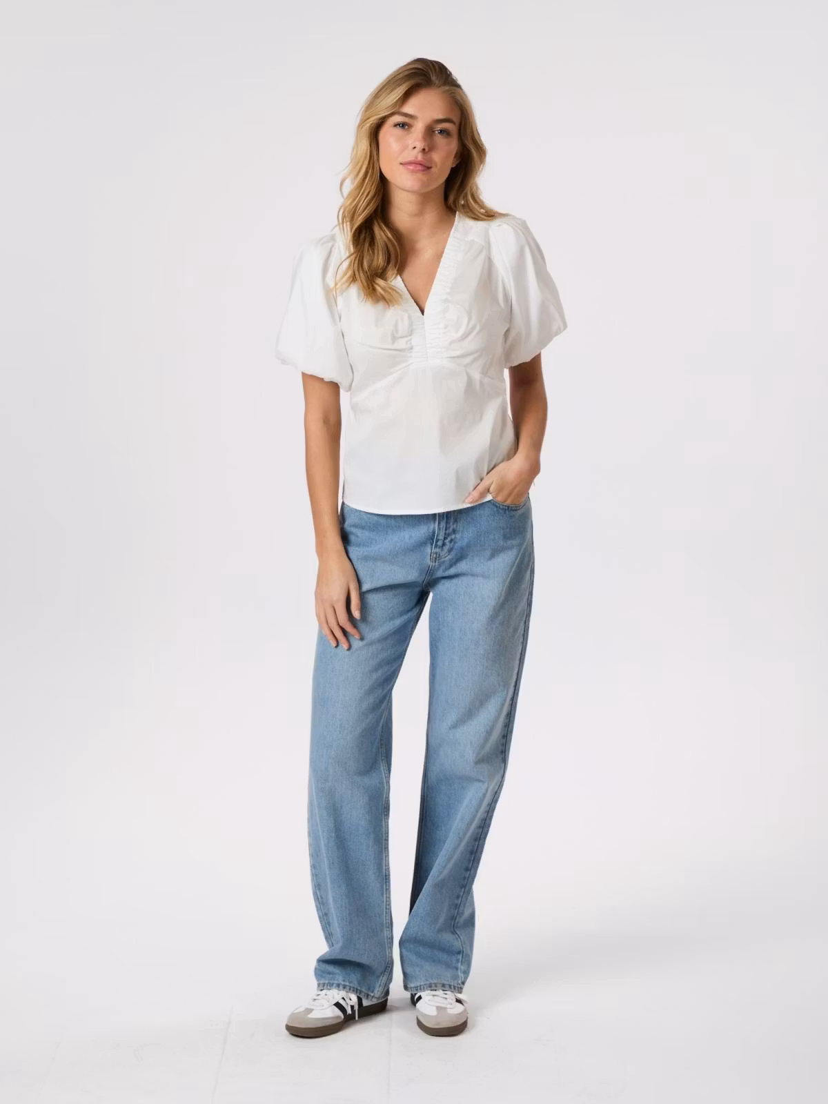 Neo Noir - Irina Poplin Blouse (White)