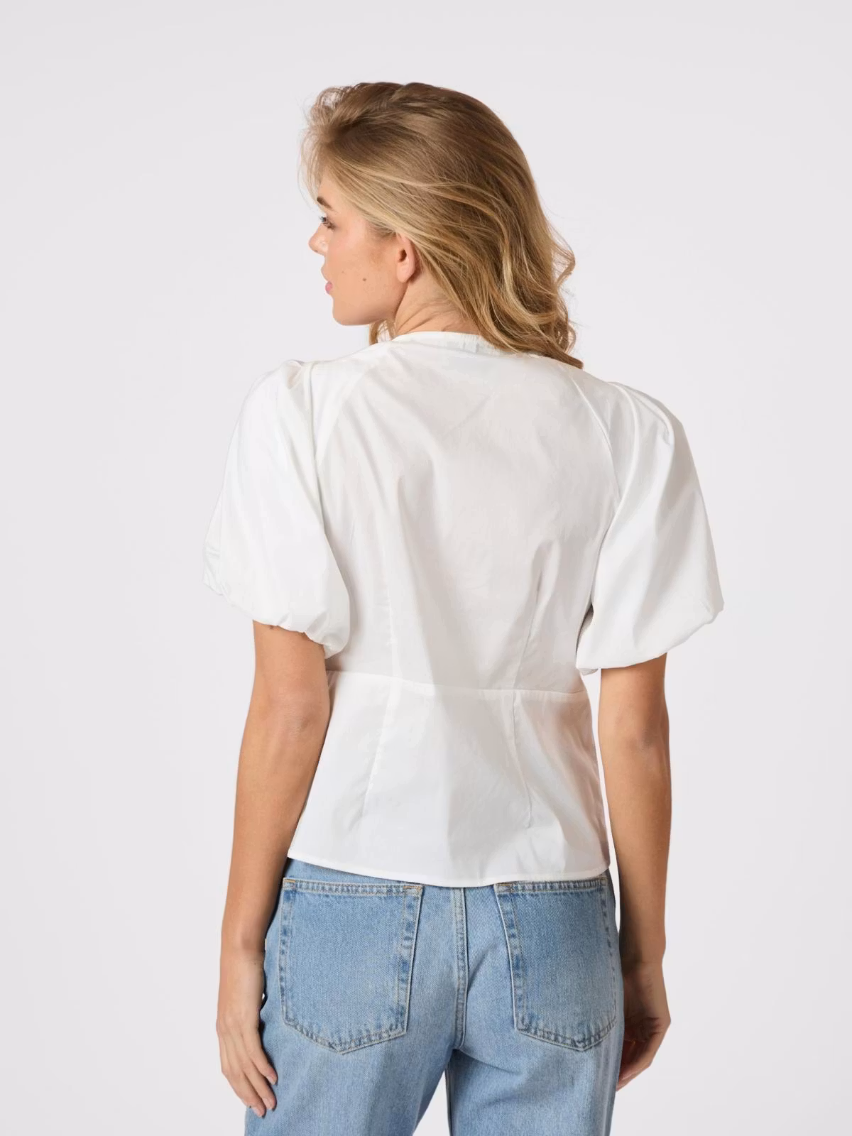 Neo Noir - Irina Poplin Blouse (White)