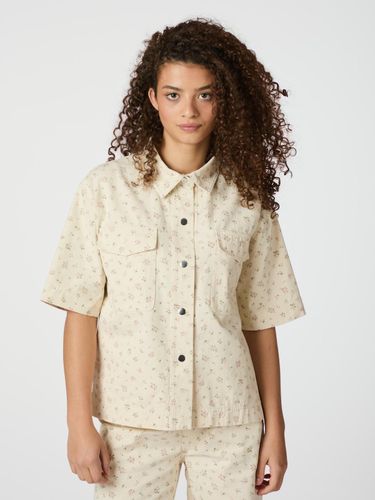 Neo Noir - Tiki Floral Denim Shirt (Offwhite)