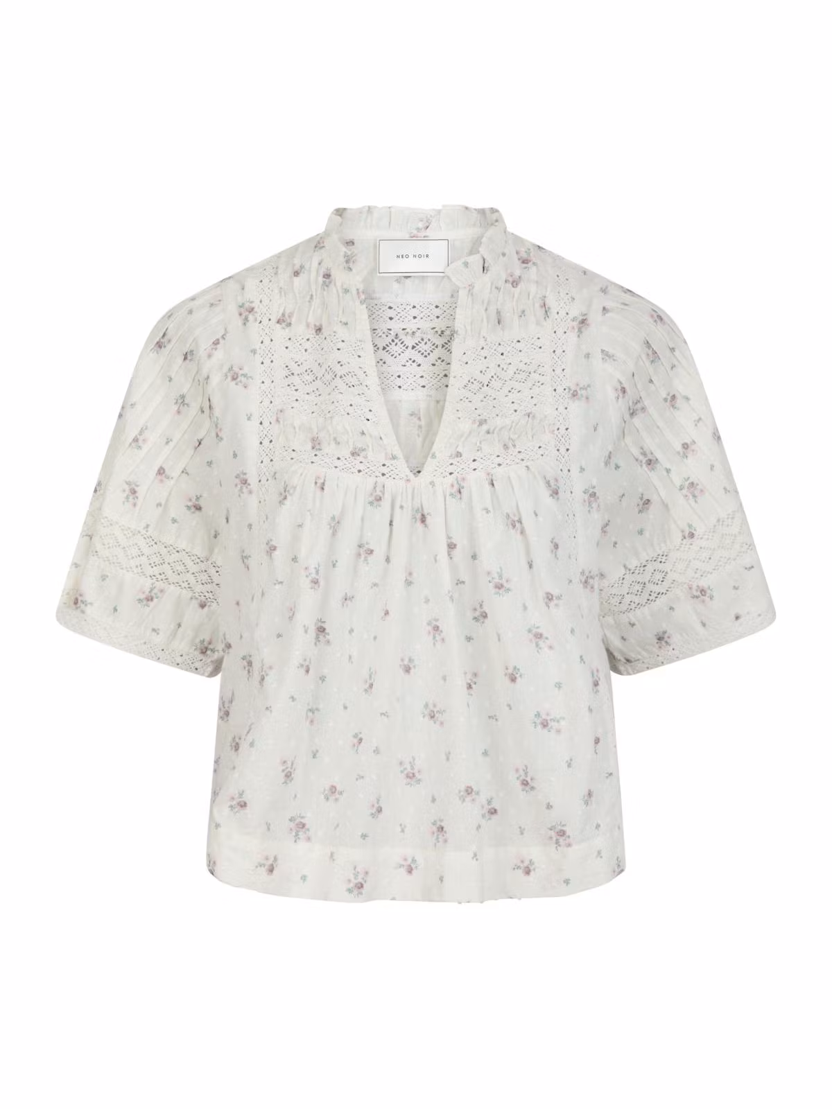 Neo Noir - Siama Dobby Flower Blouse (Offwhite)