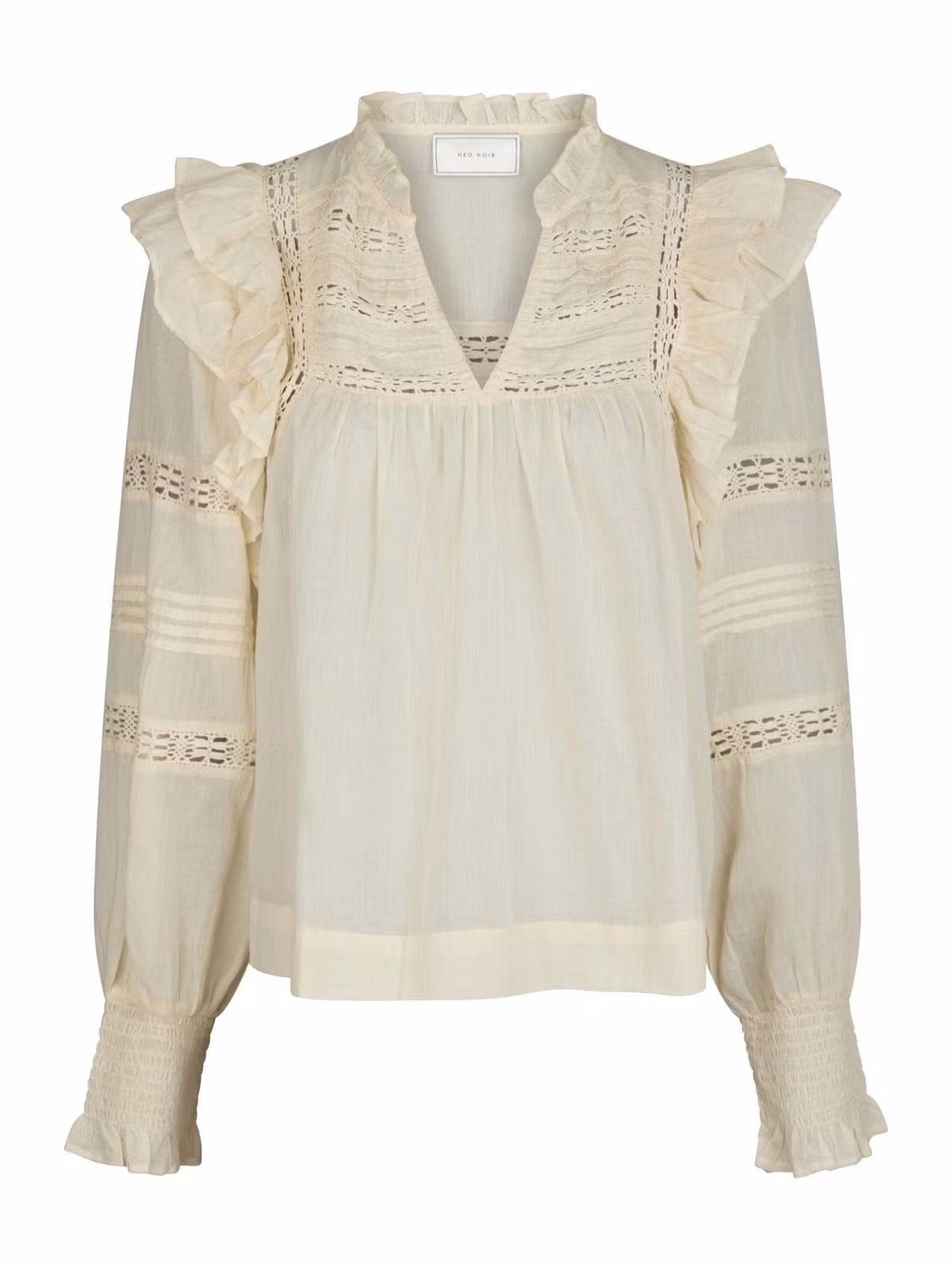 Neo Noir - Mauri S Voile Blouse (Light Yellow)