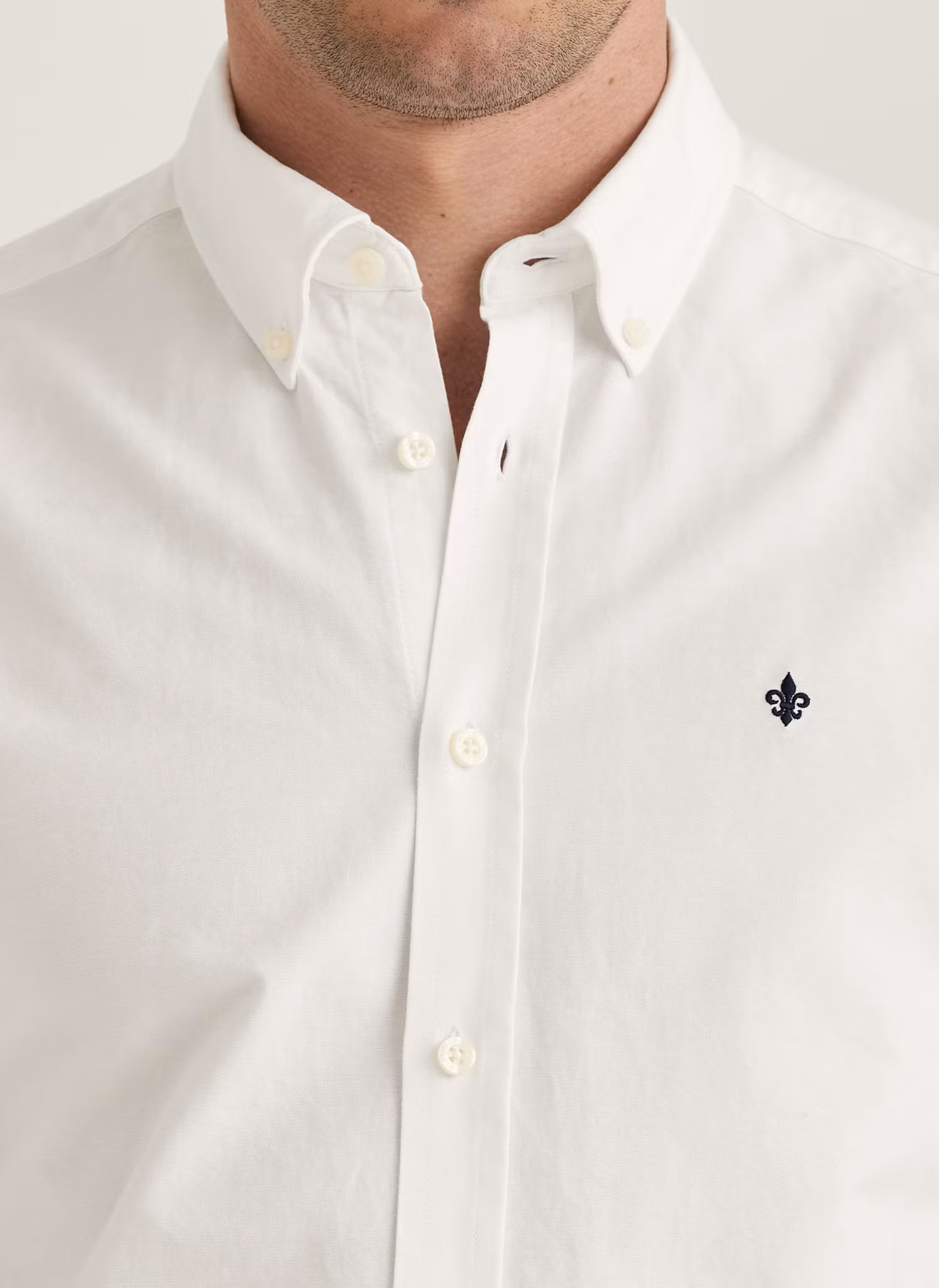 Morris - Oxford Buttom Down Shirt (White)