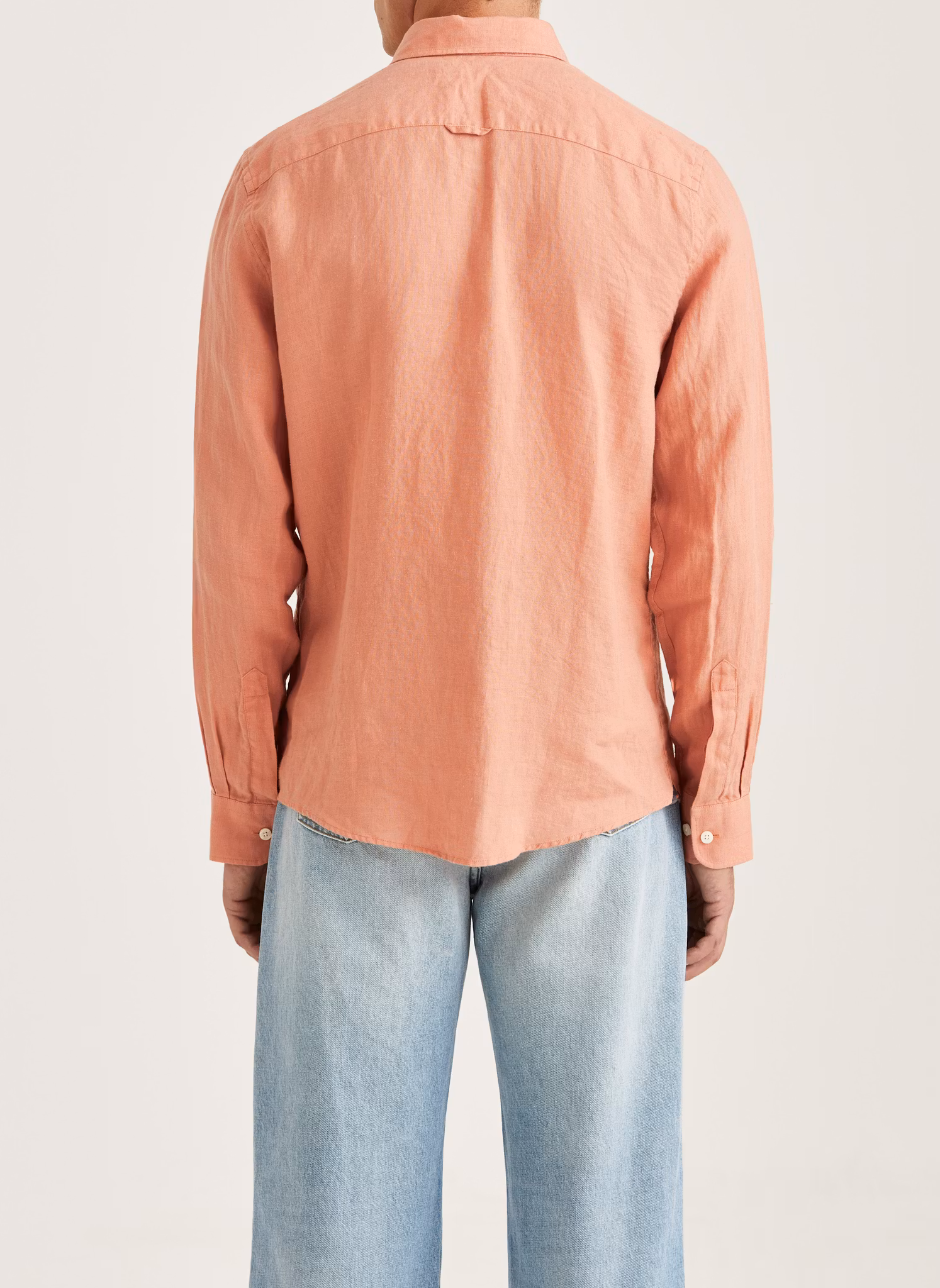 Morris - Douglas Linen Shirt - Classic Fit (Orange)