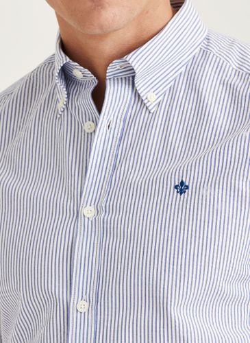 Morris - Seersucker Shirt-Slim Fit (Old Blue)