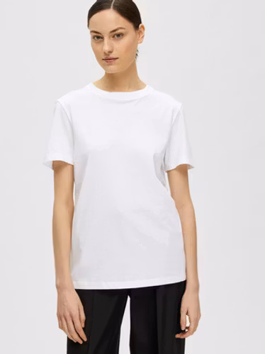 Selected Femme - SLFMYESSENTIAL SS O-NECK TEE NOOS (White)