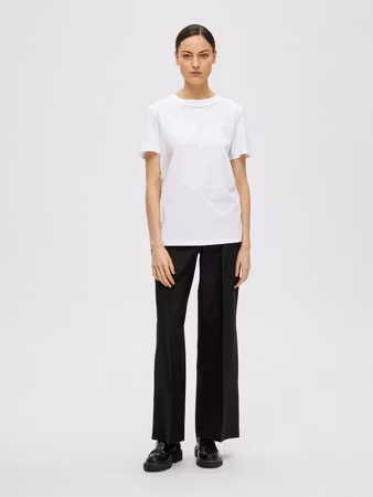 Selected Femme - SLFMYESSENTIAL SS O-NECK TEE NOOS (White)