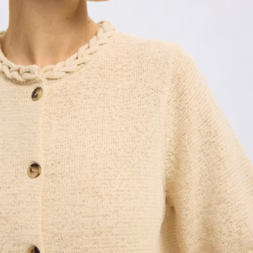 Selected Femme - SLFALMA 2/4 KNIT CARDIGAN (Birch)