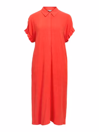Object - OBJSANNE TIANA S/S DRESS (Red)