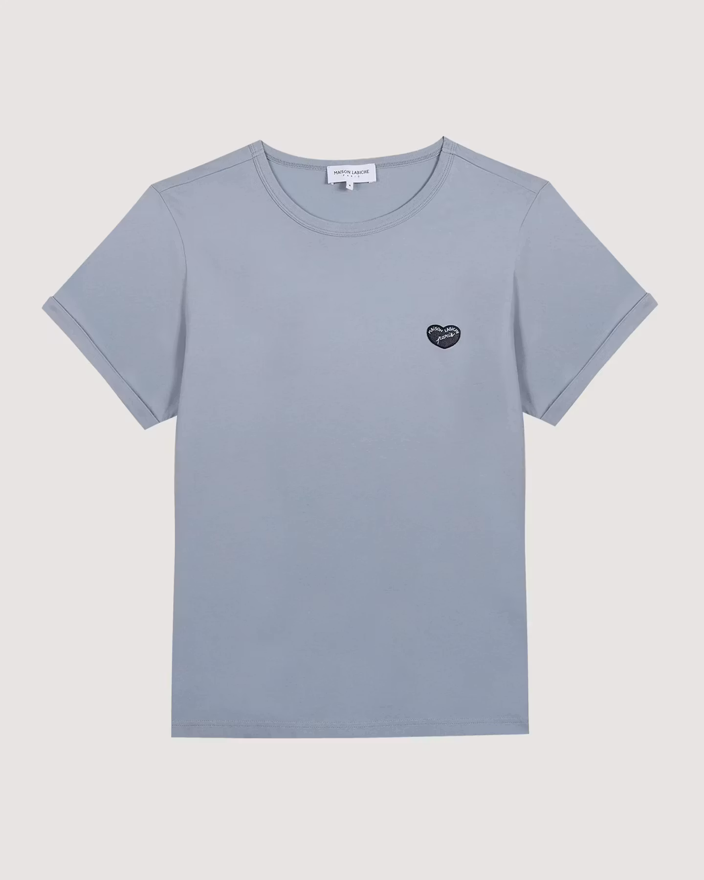 Maison Labiche - Poitou T-Shirt Patch Coeur (Slate Blue)