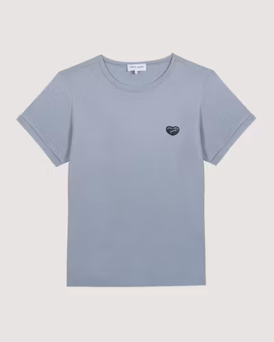 Maison Labiche - Poitou T-Shirt Patch Coeur (Slate Blue)