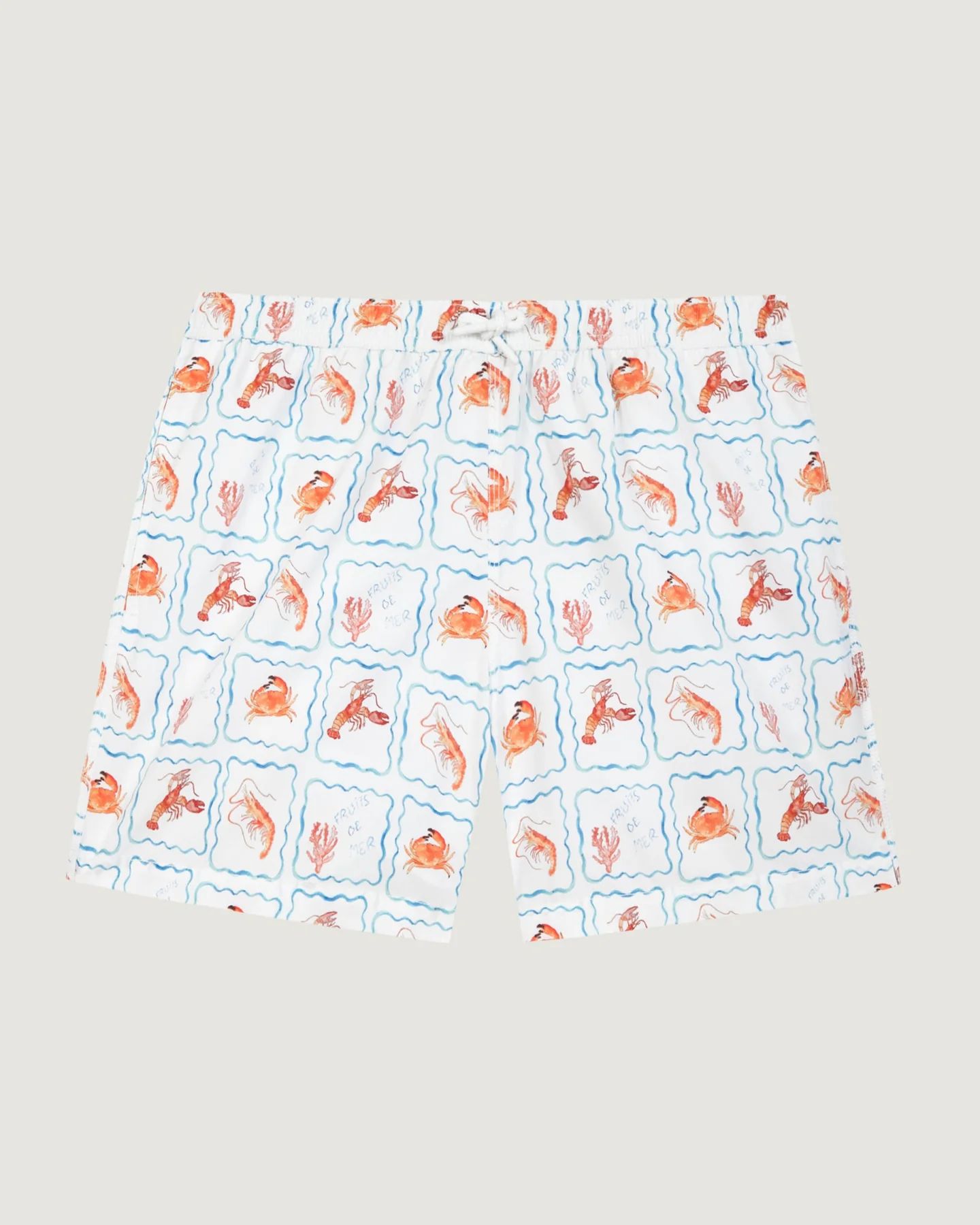 Maison Labiche - Maillot Swim Shorts Crustaces (White)