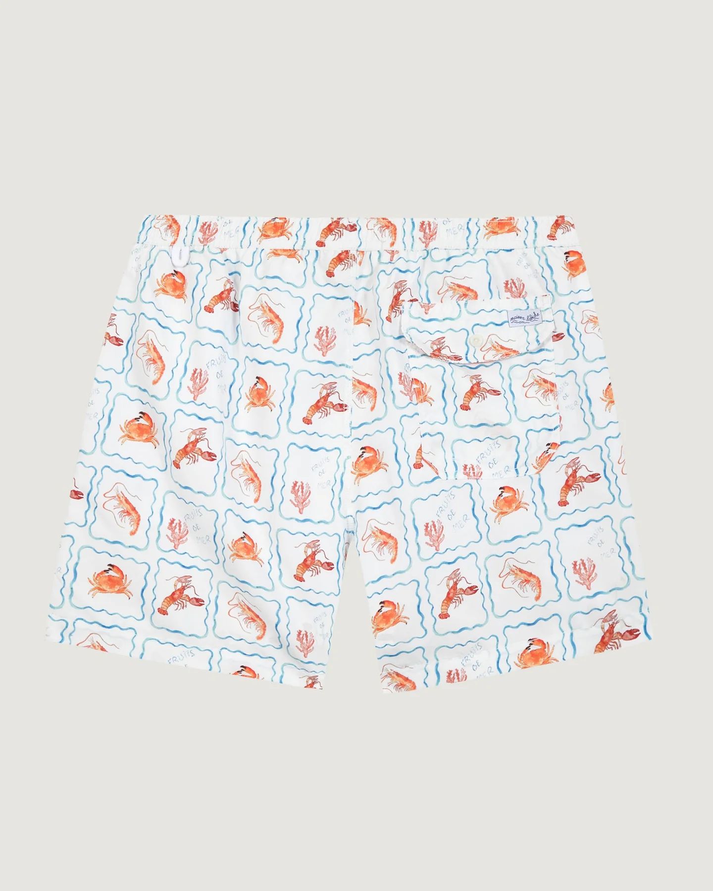 Maison Labiche - Maillot Swim Shorts Crustaces (White)