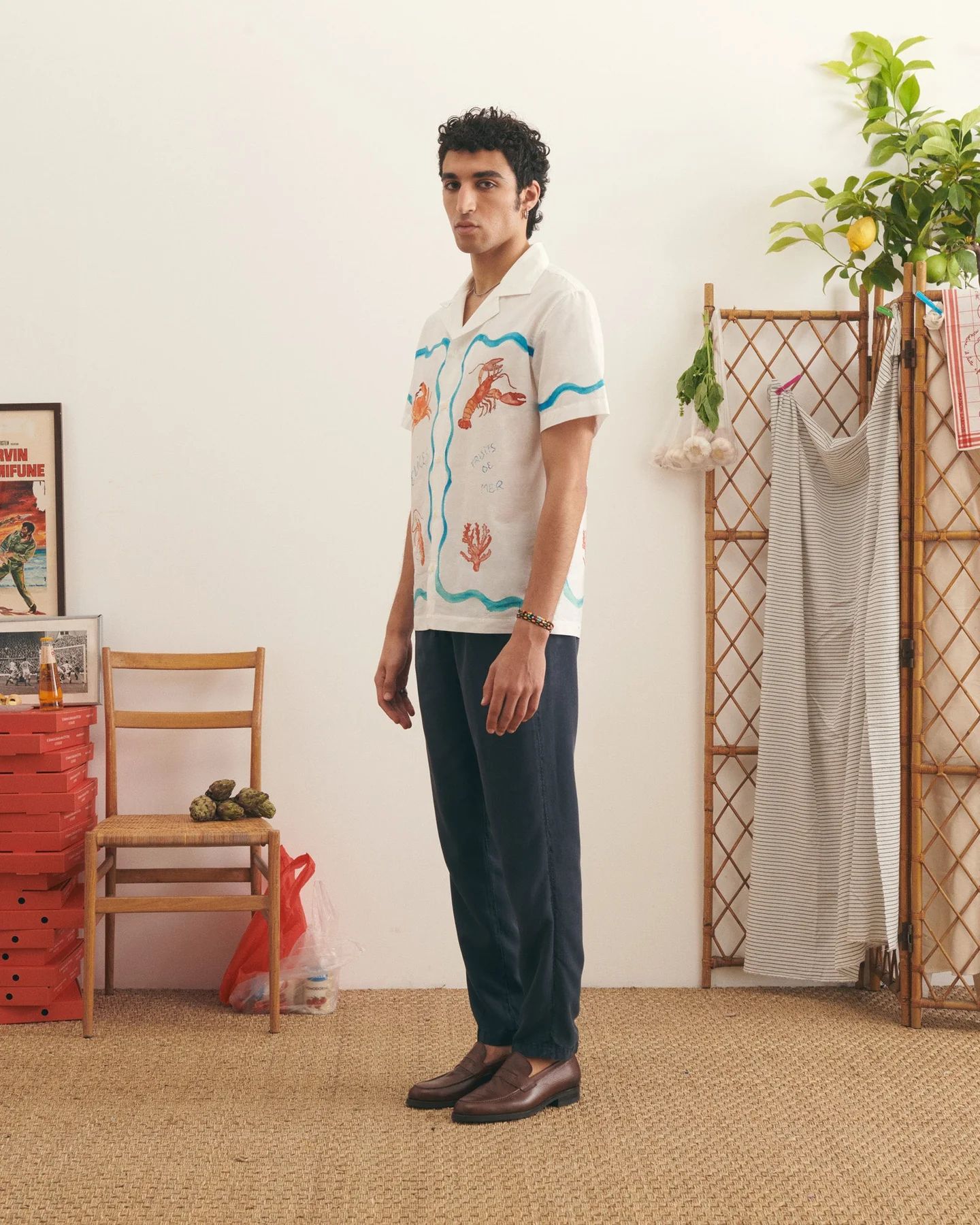 Maison Labiche - Morney Shirt Seafood (White)