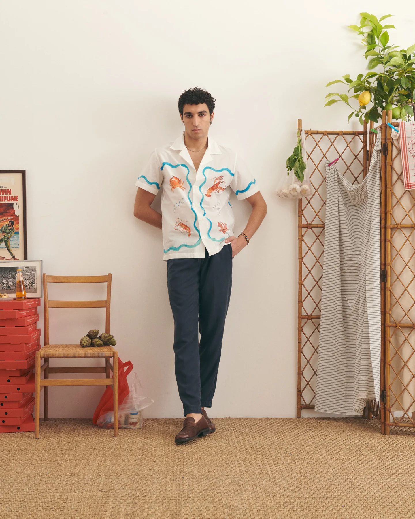 Maison Labiche - Morney Shirt Seafood (White)