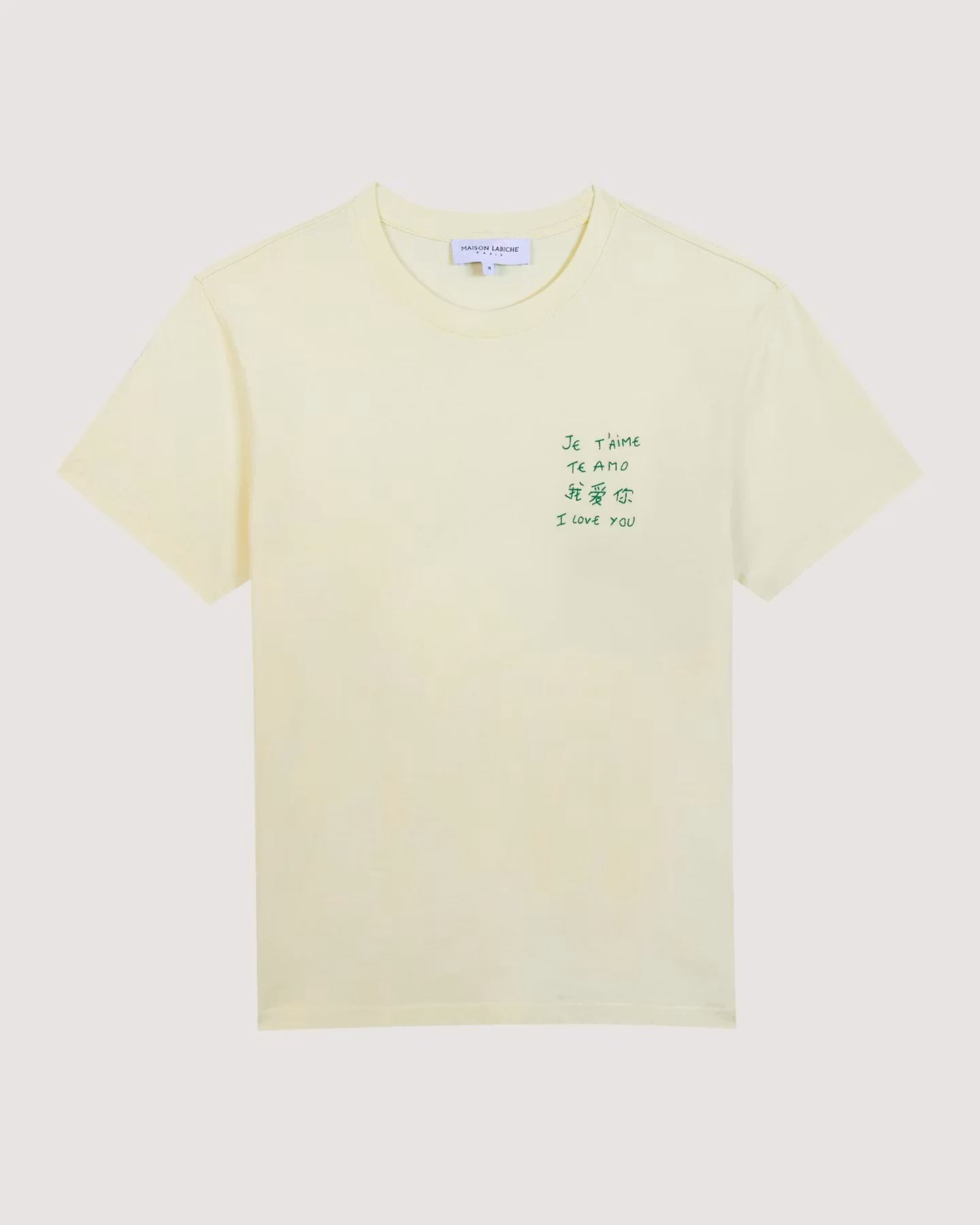 Maison Labiche - Popincourt T-Shirt Je T Aime Te Amo (Yellow)