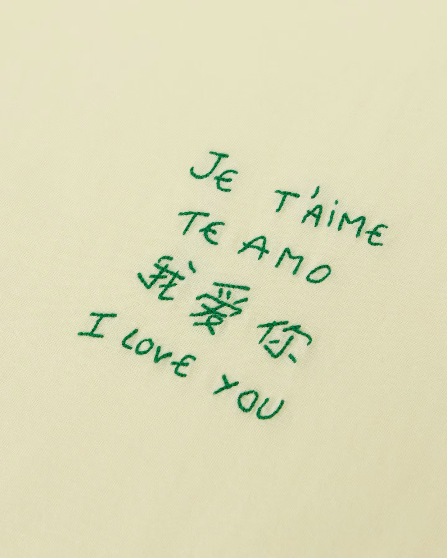 Maison Labiche - Popincourt T-Shirt Je T Aime Te Amo (Yellow)