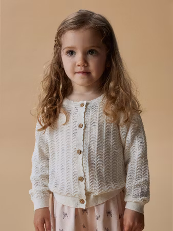 Lil' Atelier - NMFGLIVA IVO LS KNIT CARD (Coco Milk)