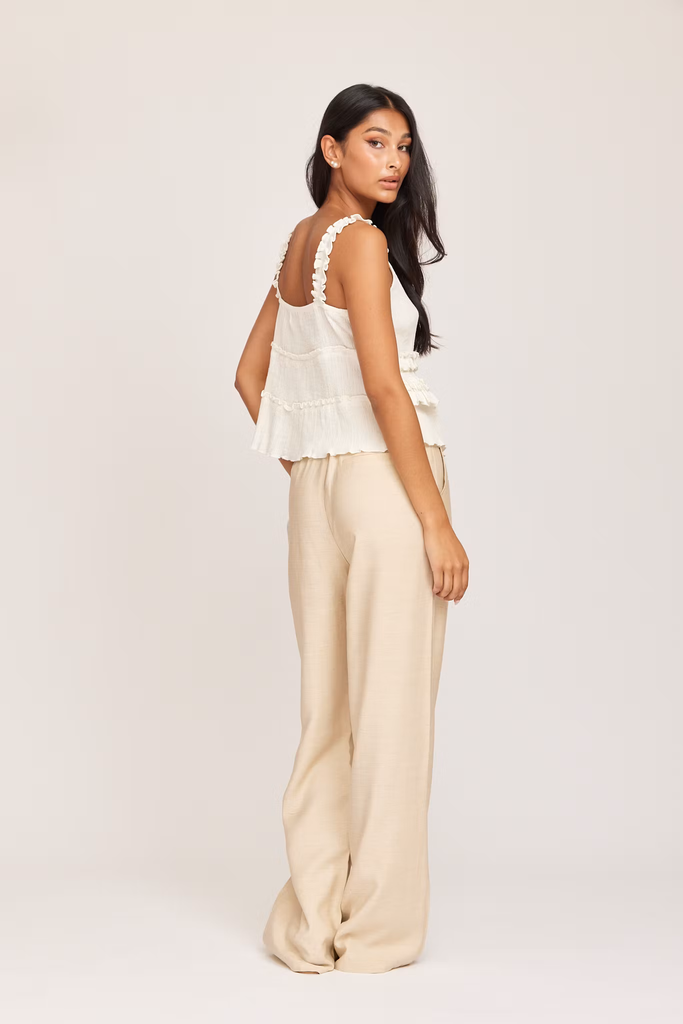 Rut & Circle - AMELIE LINEN PANT (Beige)
