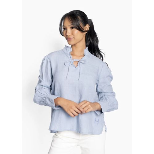 Hést - SARI Linen Blouse (Faded Denim)
