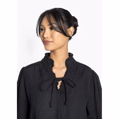 Hést - SARI Linen Blouse (Black)