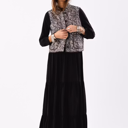 Lollys Laundry - CairoLL Quilted Vest (Washed Black)