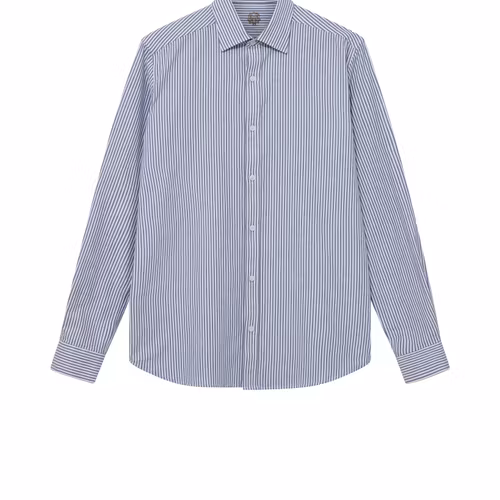 Mos Mosh Gallery - MMGMarco Oxford Stripe Shirt (Light Blue)