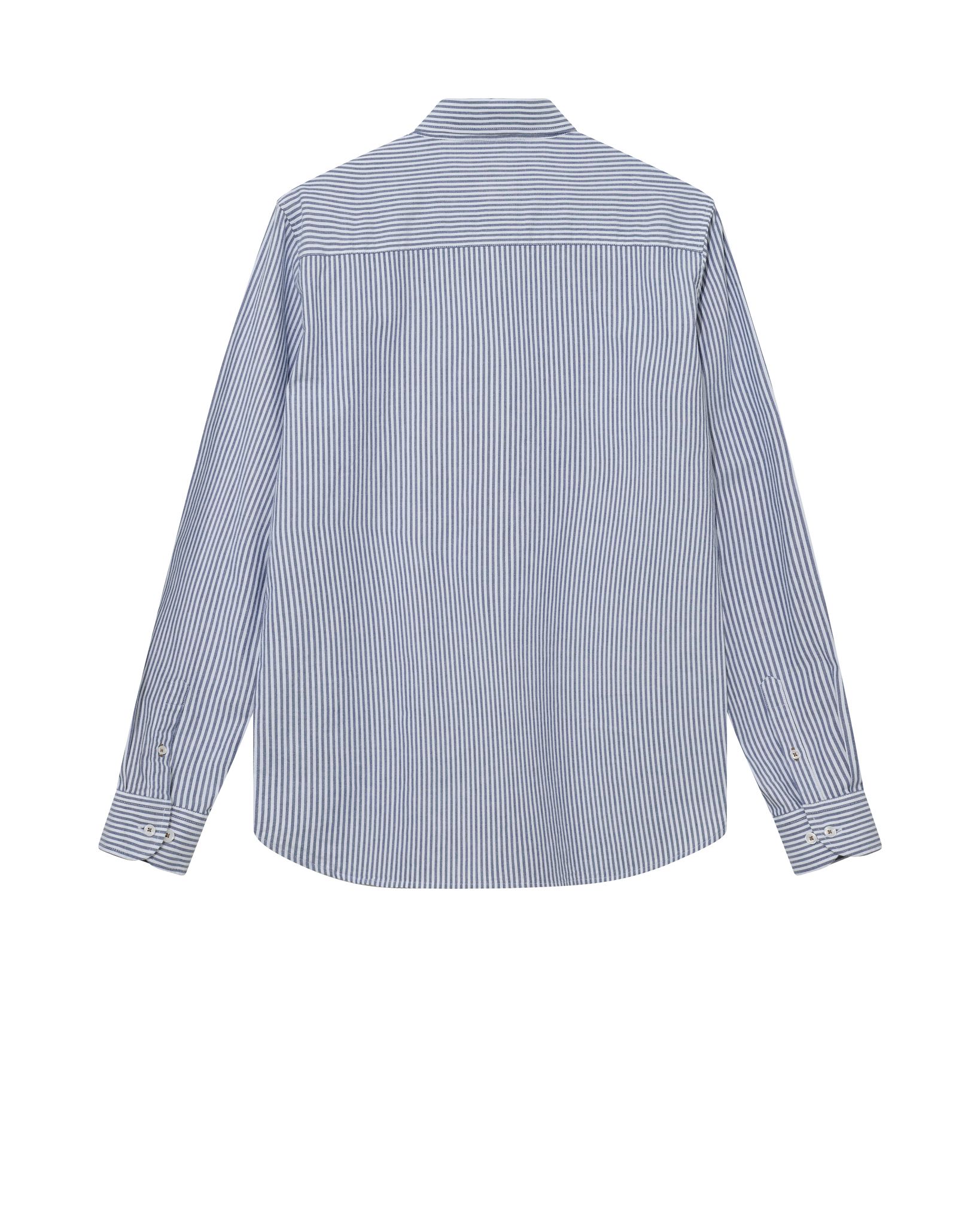 Mos Mosh Gallery - MMGMarco Oxford Stripe Shirt (Light Blue)