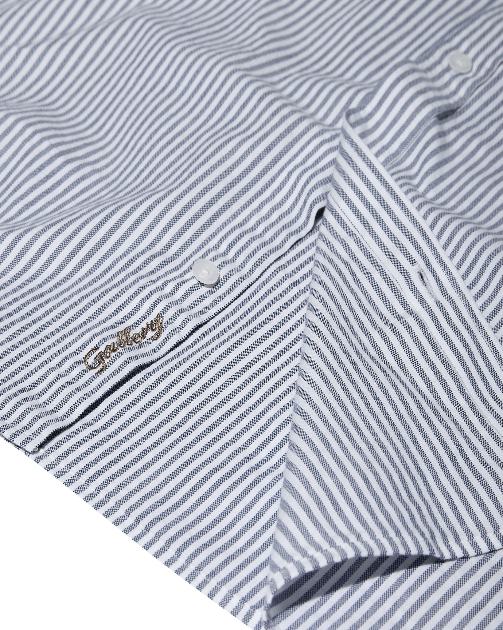 Mos Mosh Gallery - MMGMarco Oxford Stripe Shirt (Light Blue)