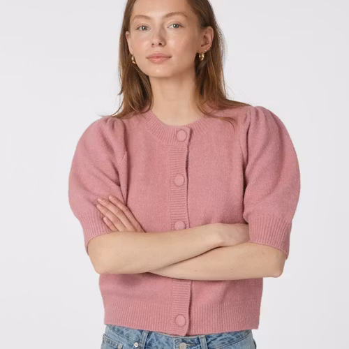 Neo Noir - Trudy Knit Cardigan (Rose)
