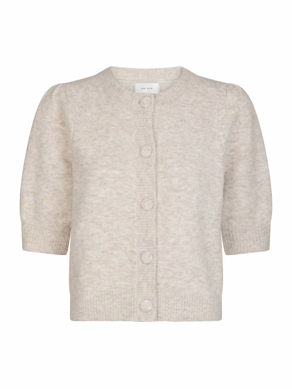 Neo Noir - Trudy Knit Cardigan (Beige Melange)