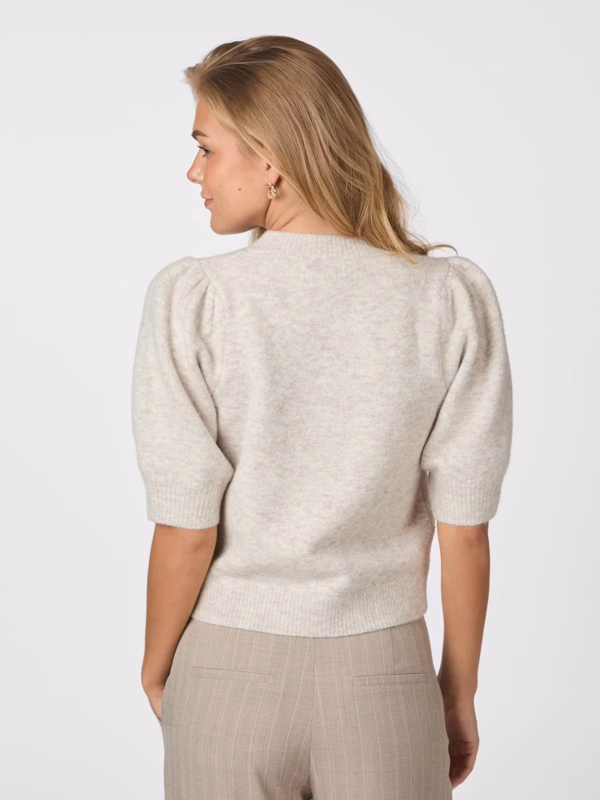 Neo Noir - Trudy Knit Cardigan (Beige Melange)